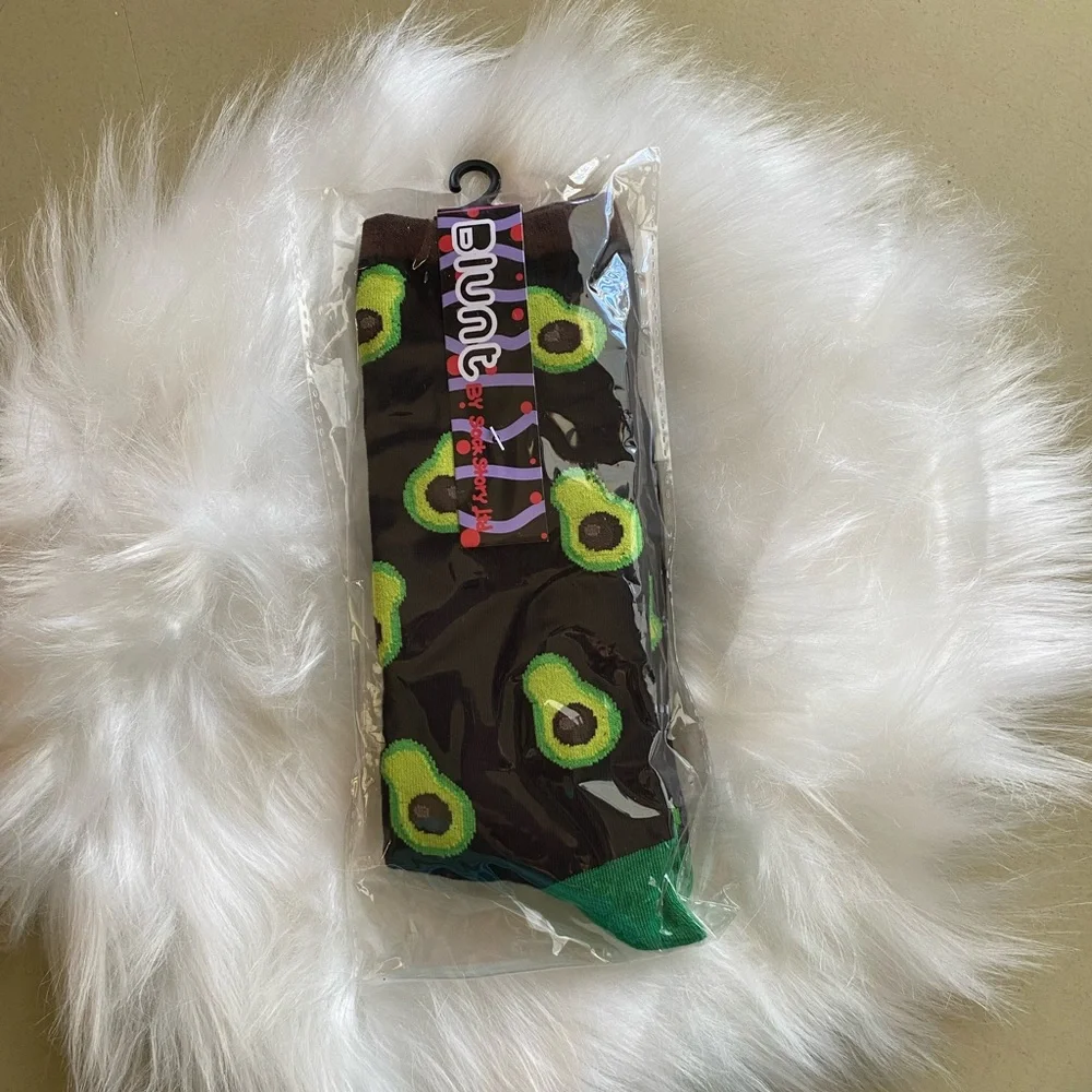New avocadon’t talk to me fun novelty crew socks unisex